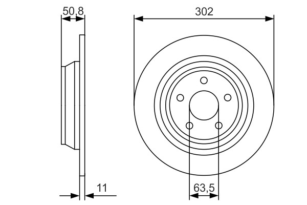 Bosch 0 986 479 D37 Brake Disc for Ford gallery