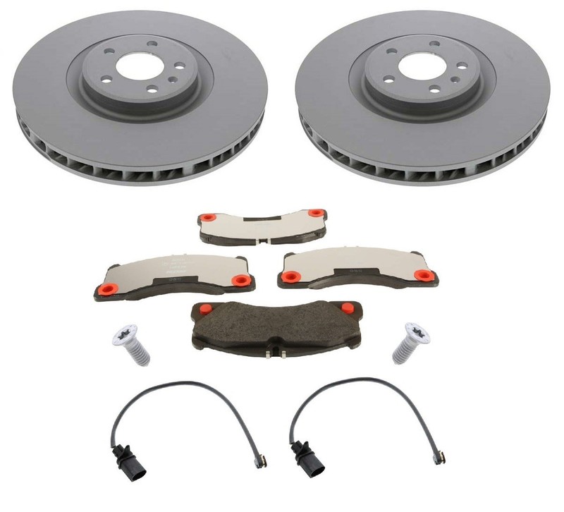 Zimmermann Front Brake Kit Rotors Pads and Sensors For Porsche Macan 15-17 Turbo