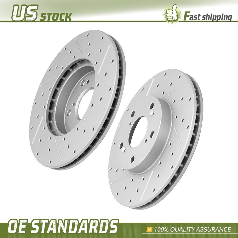 282mm Front Drilled Disc Brake Rotors for Honda Accord Element Civic Acura CSX
