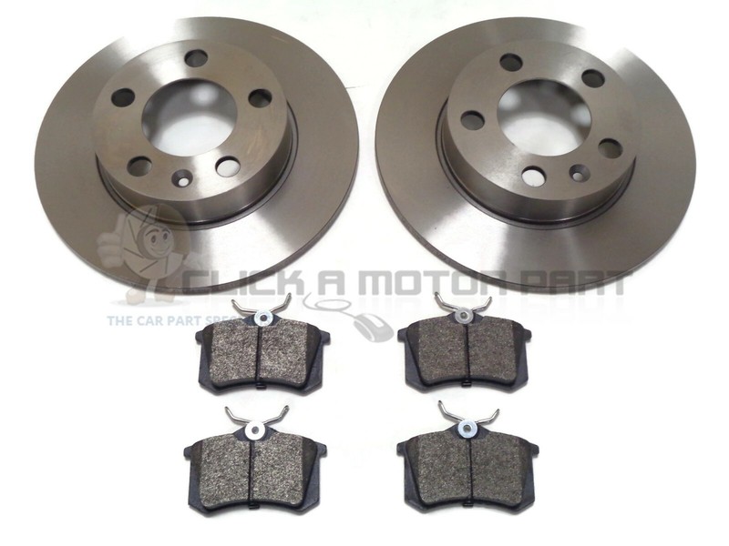 VW POLO MK5 1.0 1.2 TSi 1.4 TDi 14-17 REAR 2 BRAKE DISCS AND PADS (READ LISTING)