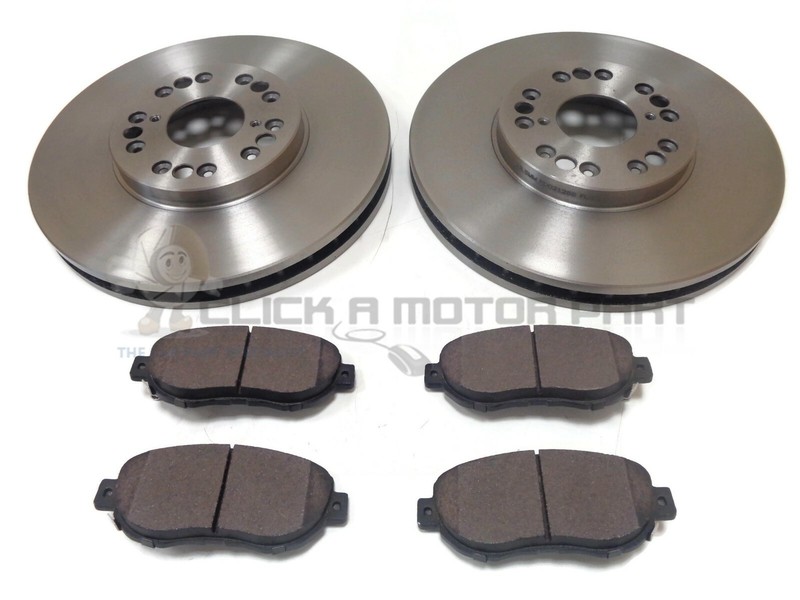 FRONT 2 MINTEX BRAKE DISCS AND PADS SET NEW MTX FOR LEXUS IS200 IS300 1999-2005