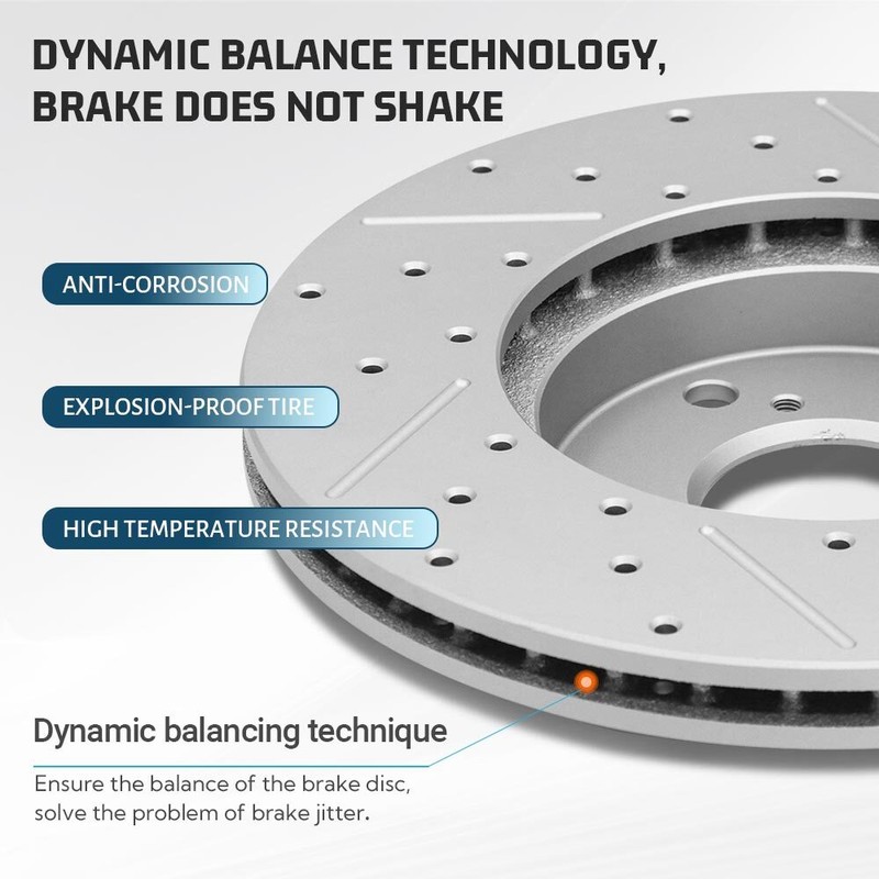 274mm REAR DRILLED Rotors & Brake Pads for Subaru Forester Impreza XV Crosstrek gallery