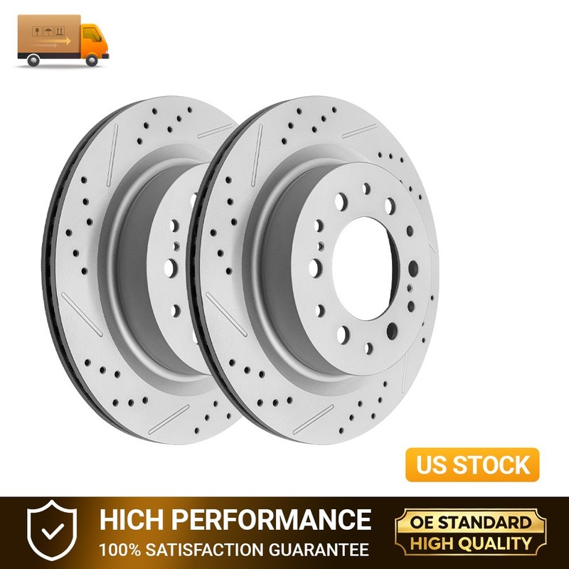 2PCS For Toyota Tundra Sequoia Lexus LX600 2022-2023 335mm Rear Disc Brake Rotor
