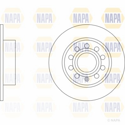 2x Brake Discs Pair Solid fits SKODA OCTAVIA Mk1, Mk2, Mk3 Rear 00 to 20 253mm gallery