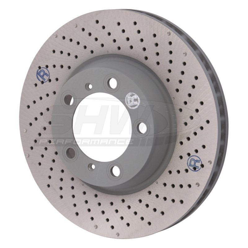 For Porsche 911 01-12 SHW Performance Drilled Front Passenger Side Brake Rotor
