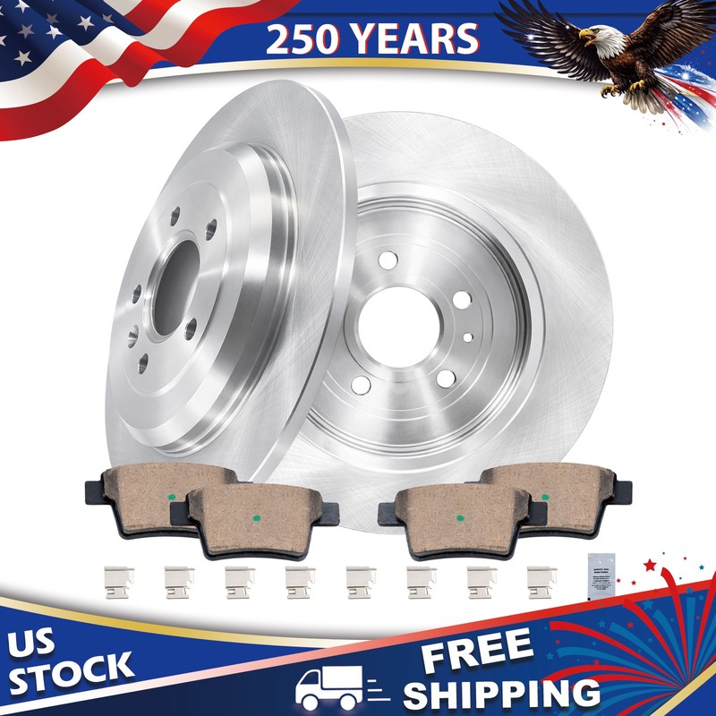 Rear Brake Rotors Ceramic Pads for MERCURY MONTEGO 2005-2007 & SABLE 2008 2009
