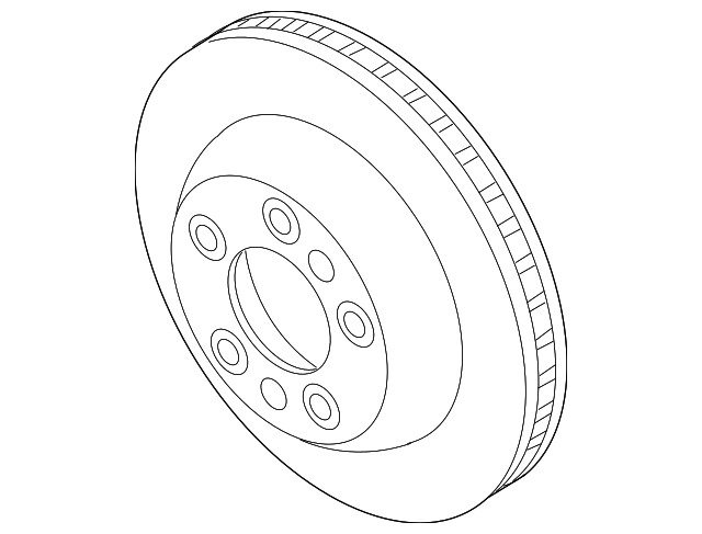 Genuine Audi Disc Brake Rotor 7L8-615-601-G