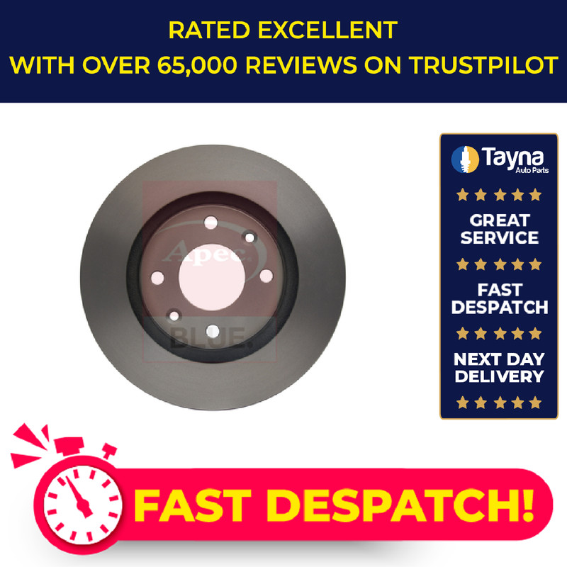 2x Brake Discs Pair Vented fits CITROEN C2 ENTERPRISE JG 1.4D Front 06 to 09 Set