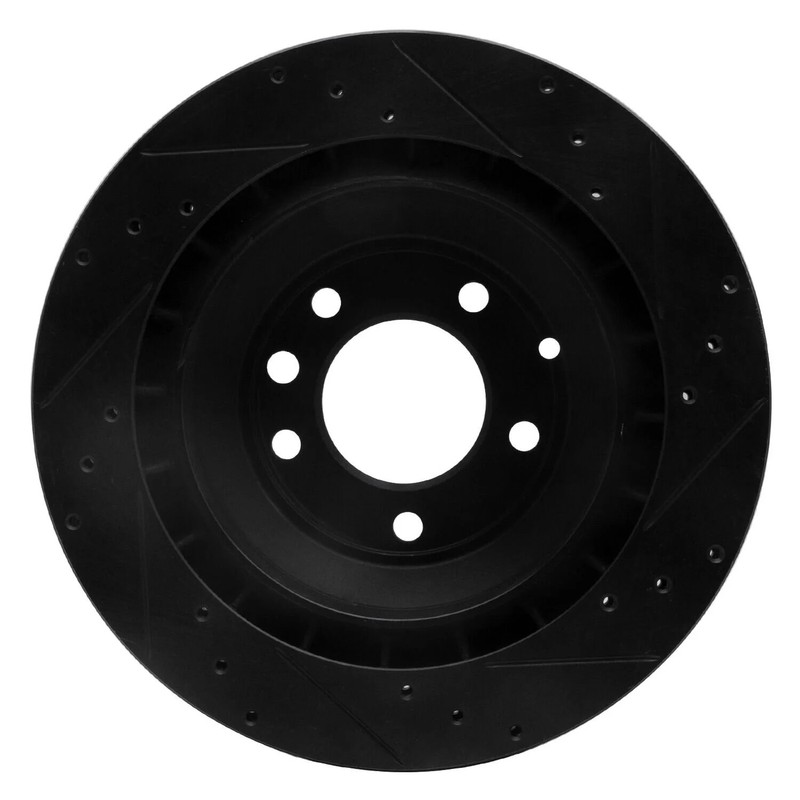 For Porsche Cayenne 05-18 Brake Rotor eLINE Drilled & Slotted 1-Piece Rear gallery