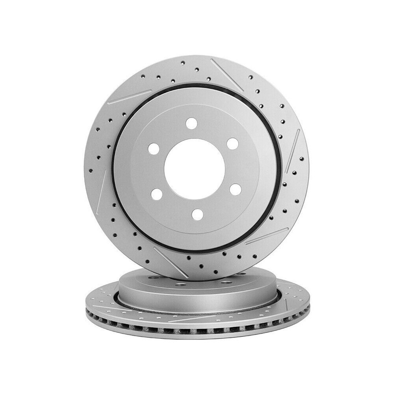 2pcs Rear Drilled Disc Brake Rotor for VW Golf Passat Altas GTI Audi A3 S3 TT gallery