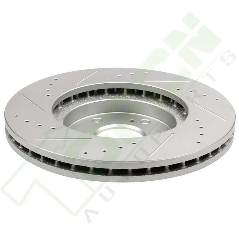 For Honda Pilot 2003 - 2008 Front Drilled Slotted Brake Rotors And Ceramic Pads gallery