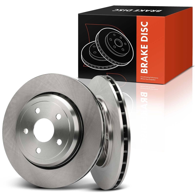 2Pcs 350 mm Rear Disc Brake Rotors for Dodge Durango 17-23 Jeep Grand Cherokee
