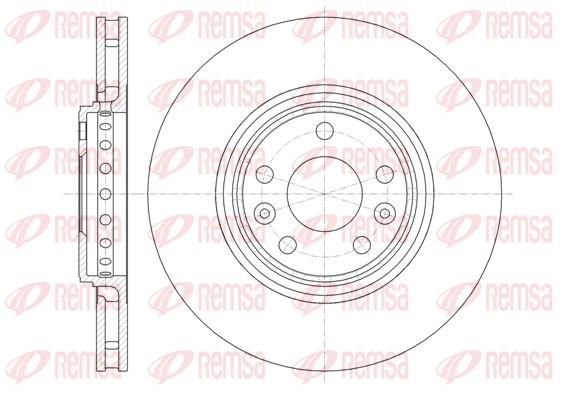 Remsa 61345.10 Brake Disc for Renault