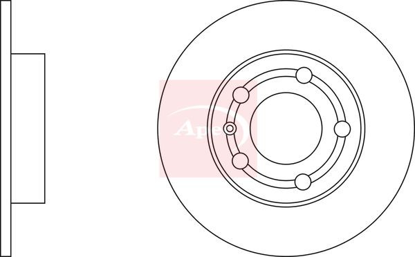 2x APEC Rear Brake Discs For AUDI A1 Sportback (GBA) 30 TFSI 2018- DSK274 gallery
