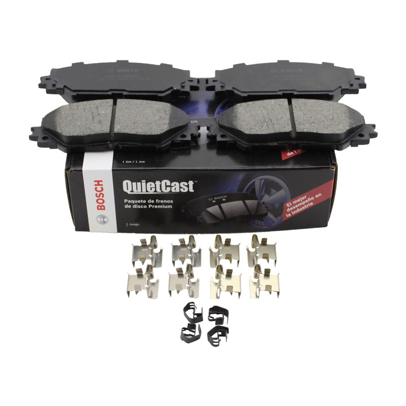 DuraGo Front Rear Rotors Bosch QuietCast Ceramic Brake Pads Kit for Corolla FWD gallery