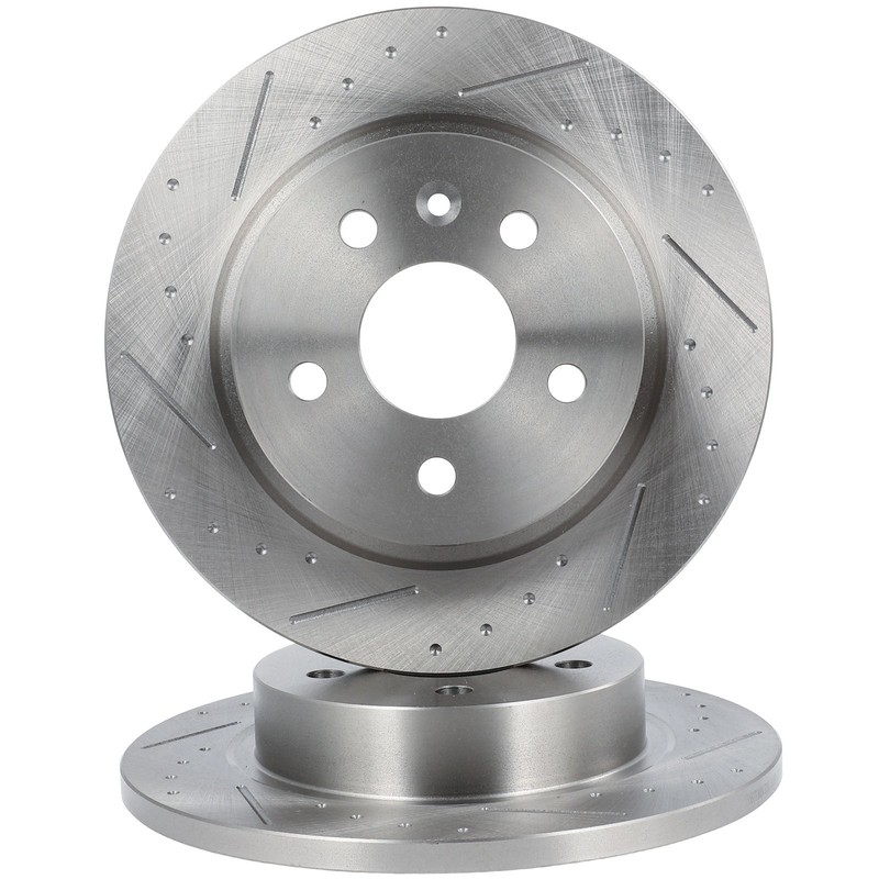 2X Fits Buick For Encore 2013-2022 Rear Brake Rotors 10.55 Inch Slotted Drilled gallery
