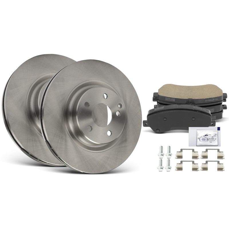 6x Front Disc Brake Rotor & Brake Pads for Mercedes-Benz GLK250 2013 2014 2015 gallery