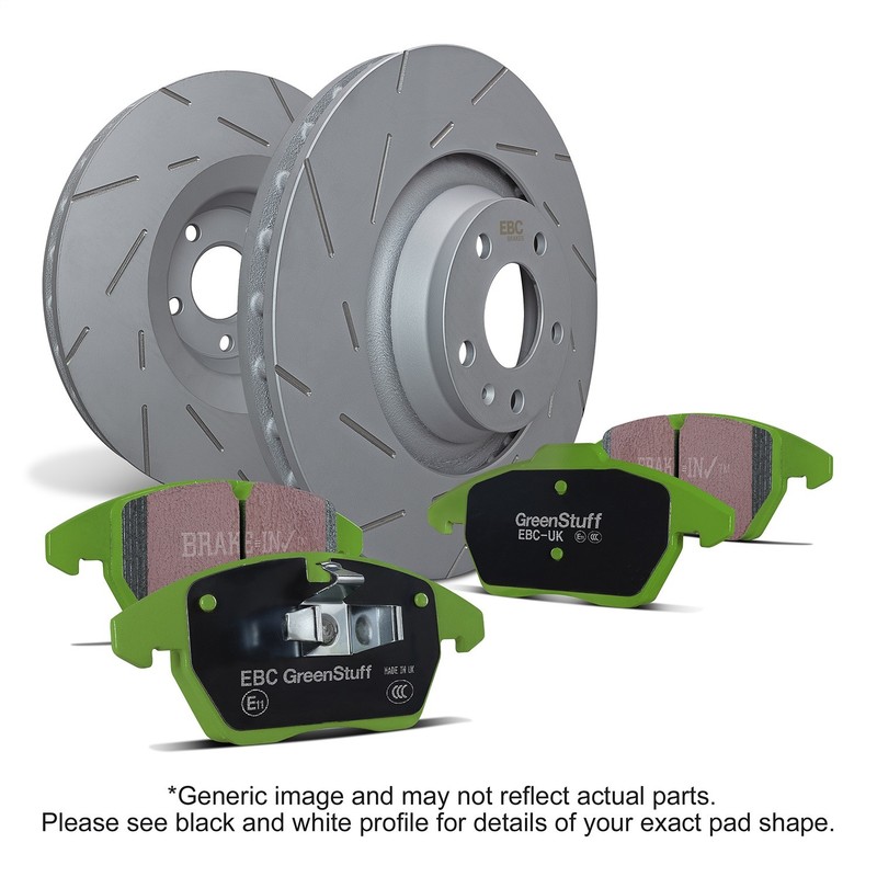 Ebc Brakes S2kr2411 S2 Kits Greenstuff 2000 And Usr Rotors Fits Q3 Q3 Quattro