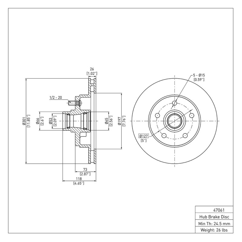 For Chevy Impala 78-85 R1 Concepts eLINE Plain 1-Piece Front Brake Rotor gallery