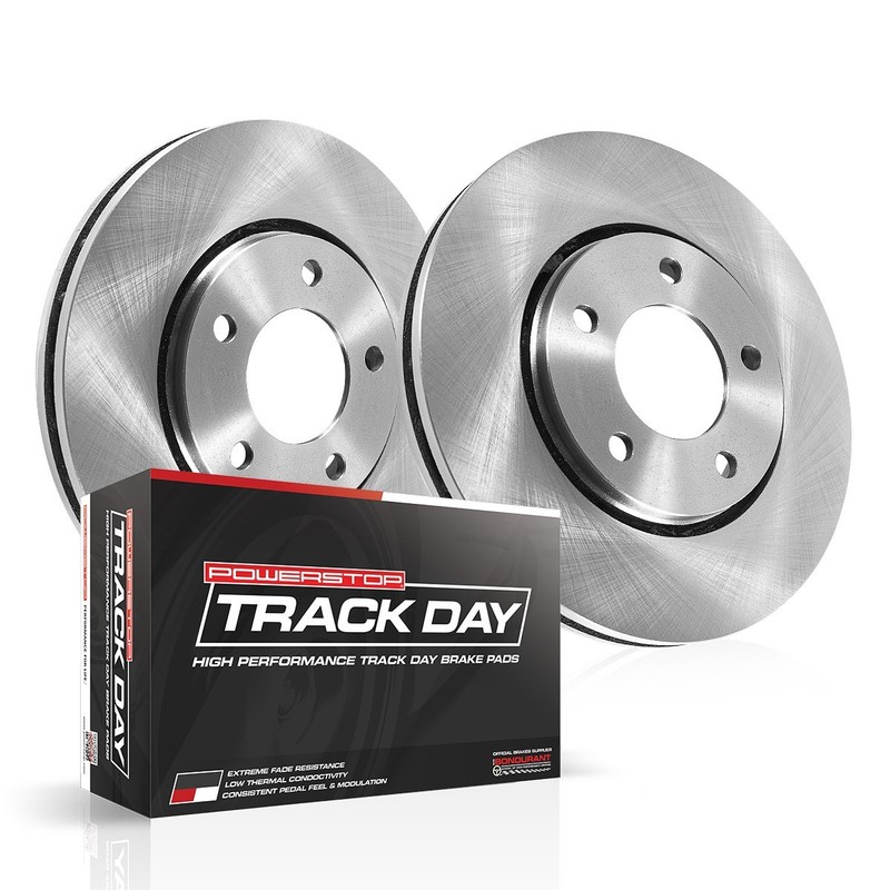 TDBK5267 Powerstop 2-Wheel Set Brake Disc and Pad Kits Rear for Mazda Miata