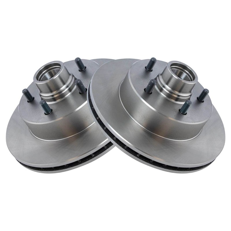 Front Ceramic Brake Pad & Rotor Kit Pair w/Chemicals gallery