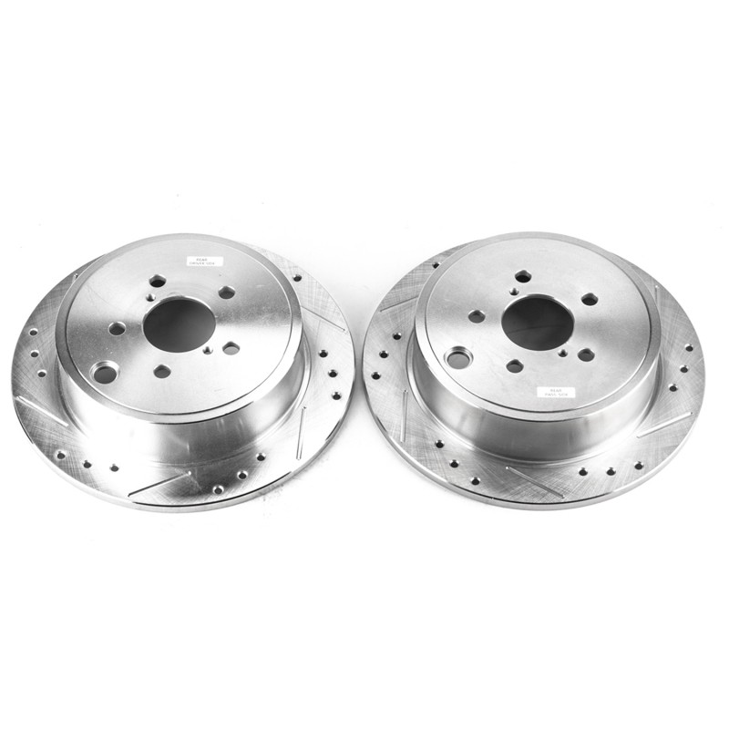 PowerStop Evolution Drilled & Slotted Rear Rotors for Subaru BRZ & Impreza gallery