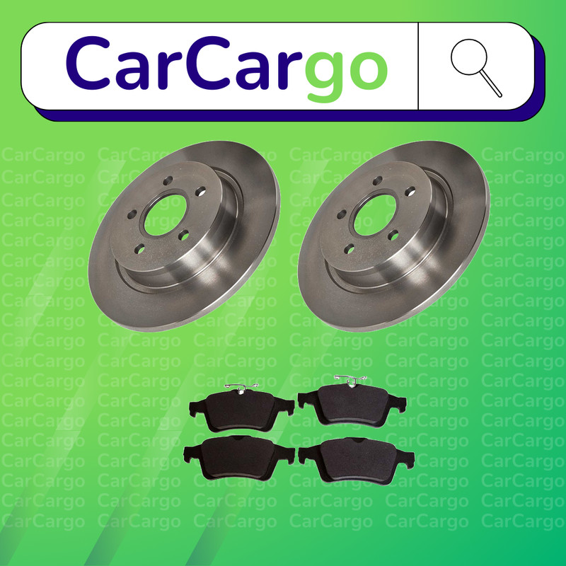 Rear Brake Discs and Pads Volvo V50 1.6/1.8/2.4/2.5/2.0 Petrol 2004-2012 (280mm)