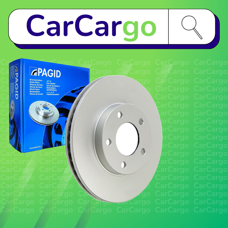 Pagid Vented Front Brake Discs Pair For Ford Maverick 2.3 16V 2004-2024 278 mm