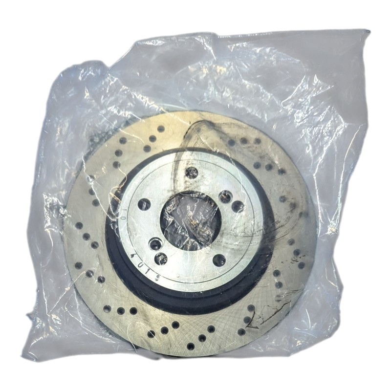 BMW Drilled Brake Rotors M3 01-06 SHW Front Driver & Passenger Side BFL42841 gallery