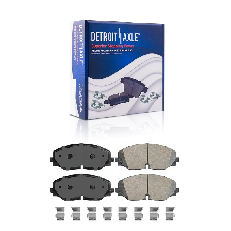 Front Disc Brake Rotors Ceramic Brake Pads Kit for 2018 - 2022 Atlas Cross Sport gallery
