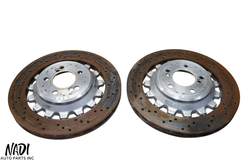 2019 – 2021 BMW F87 M2 COMP M-PERFORMANCE 380X28 REAR BRAKE DISC ROTOR PAIR OEM