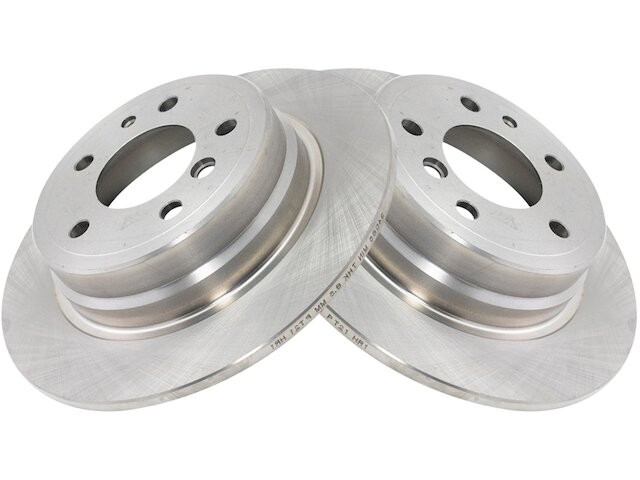 Rear TRQ 2 Piece Brake Rotor Set Brake Rotor Set fits BMW 525iT 1993 59CGNC