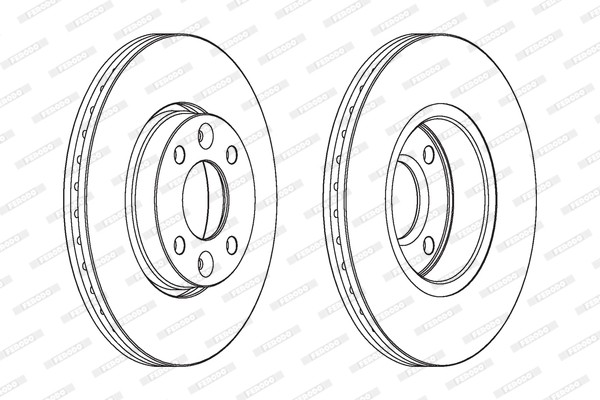 Ferodo DDF1201C Brake Disc for Dacia,Lada,Moskvich,Nissan,Renault gallery