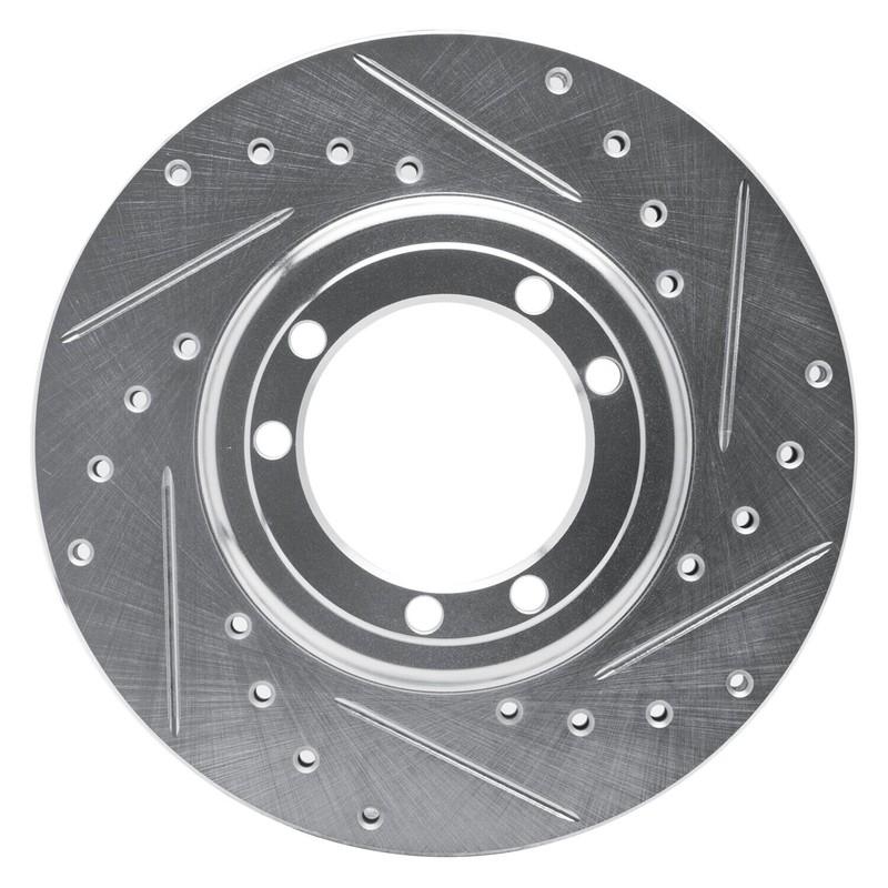 For Hummer H1 02-04 Brake Rotor eLINE Drilled & Slotted 1-Piece Front Passenger