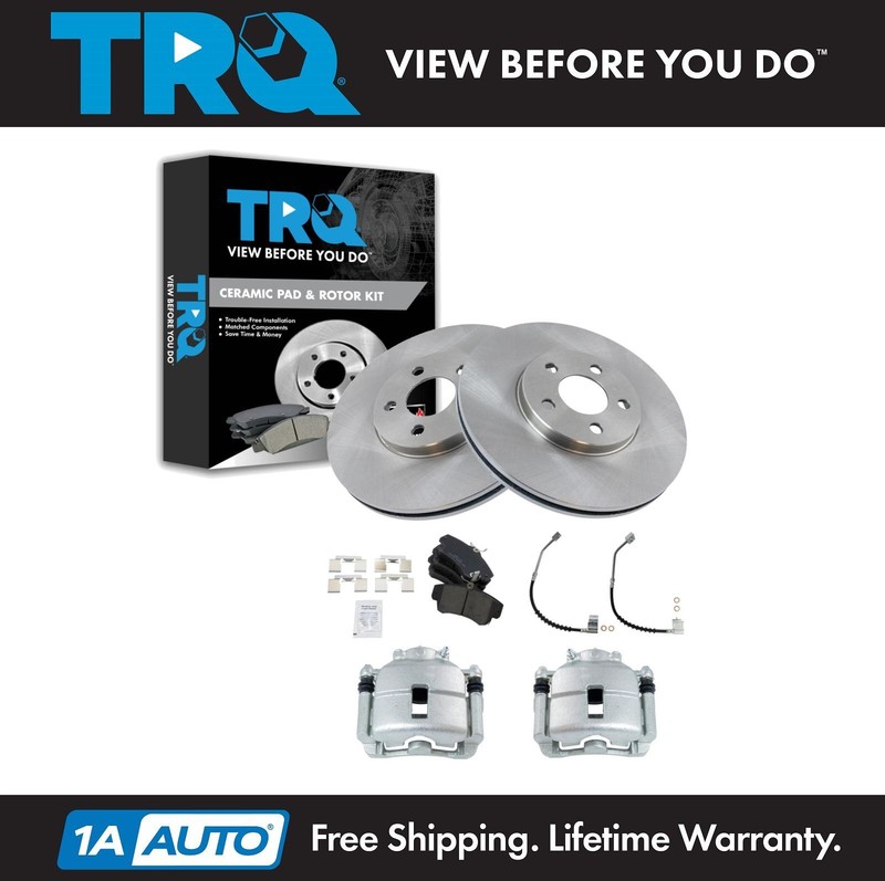 TRQ Front Ceramic Brake Pad & Rotor Kit Fits 2001-2009 Chrysler PT Cruiser