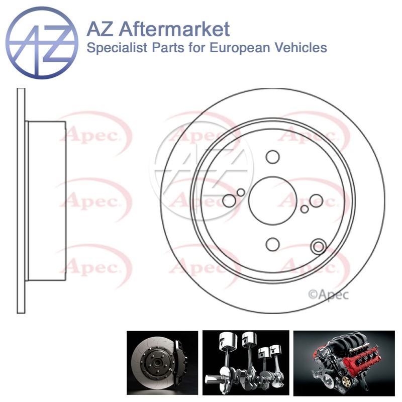 Fits Toyota Corolla 1998-2008 1.4 1.6 AZ Rear 1x Brake Disc 4243102070