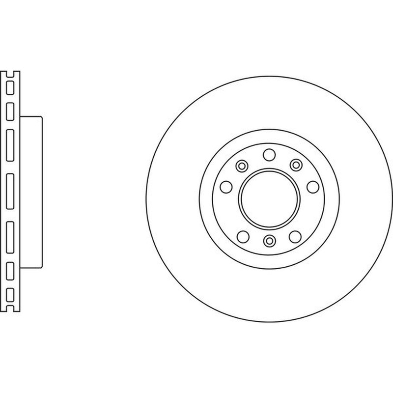 Apec Blue Brake Disc – Rear SDK6814 – Fits Citroen Peugeot Vauxhall /Opel