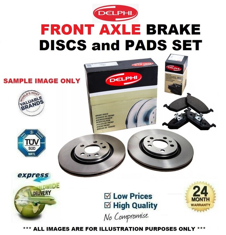 Front Axle BRAKE DISCS + BRAKE PADS SET for VAUXHALL ASTRA 1.6 2005-2010