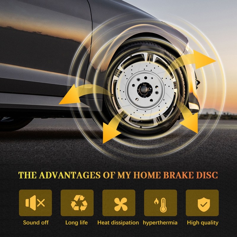4x Front Rear Disc Brake Rotors for 2006 2007 2008 Lincoln Mark LT 2WD 6 Lug gallery