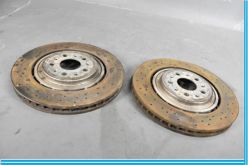 14-24 Maserati Quattroporte M156 Front Left & Right Brake Rotors Disc Set OEM gallery
