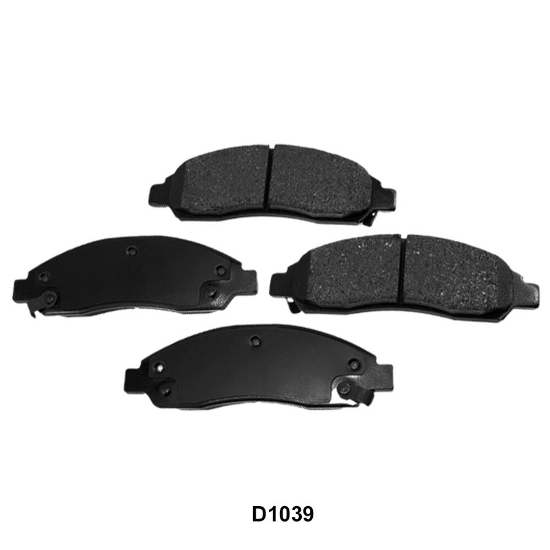 D1039 Semi-Metallic Front Brake Pads for Chevrolet Colorado, GMC, Isuzu 07-08