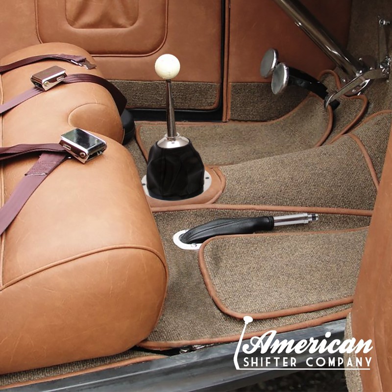Tan Horizontal Shifter or Emergency Brake Boot With Real Heavy-Duty Naugahyde gallery