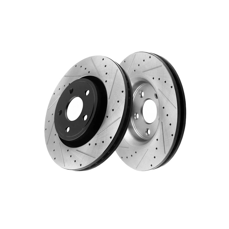12.01 inchFront Drilled Slotted Brake Rotors for Isuzu 2003 -2005 Ascender