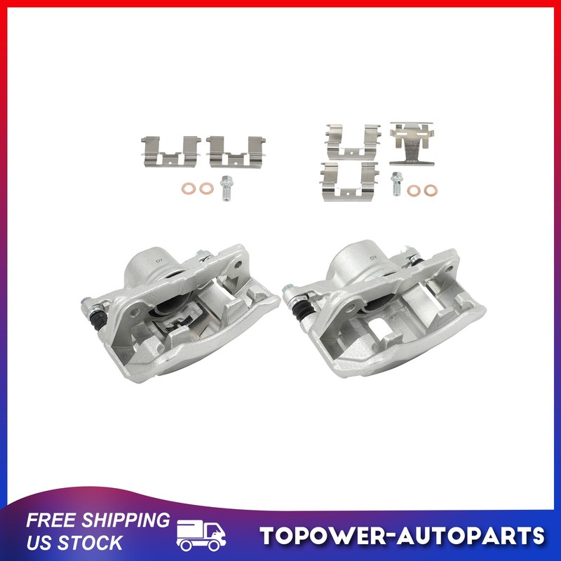 Front Brake Calipers w/ Bracket Pair Left Right For 1997-2001 Acura Integra gallery