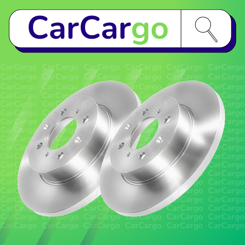 Premium Solid Front Brake Discs Pair Rover 45 2.0 iDT 2000-2005 261 mm