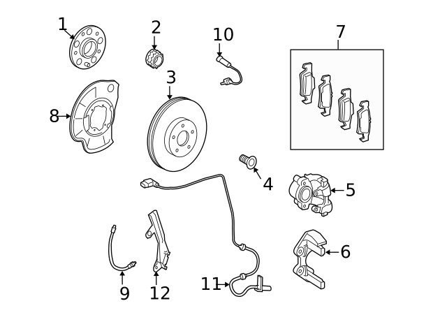 Genuine Mercedes-Benz Disc Brake Rotor 221-423-08-12-28 gallery
