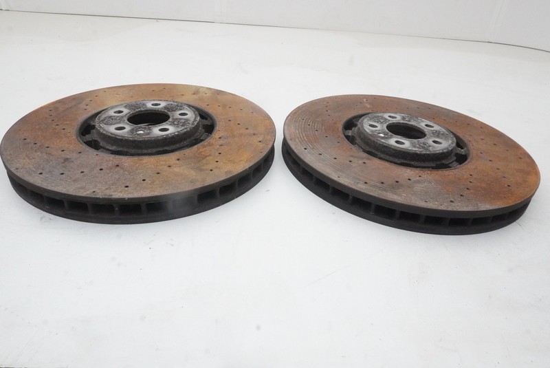 Set 2 Front Left Right Disc Brake Rotor 4M8615301D OEM Audi RSQ8 2020-25 gallery