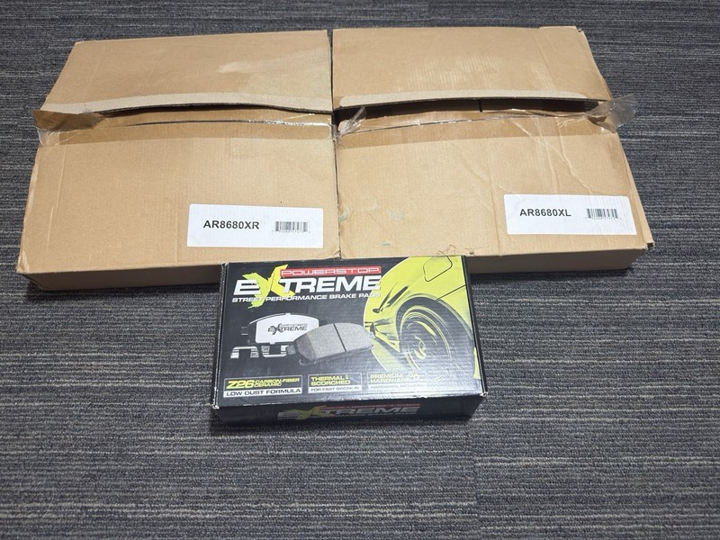 PowerStop Z26-1474A Pads + AR8680XL AR8680XR Rotors | Front Kit | Open Box New