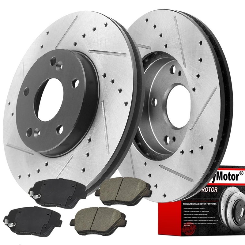 For HYUNDAI SONATA Brake Rotor Front Disc Set Direct Fit 2011 2012-2015