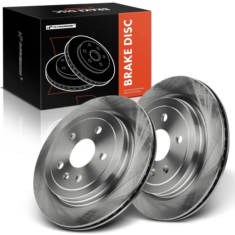 A-Premium Rear Disc Brake Rotors for Chevy Camaro 10-15 Cadillac CTS 2008-2019
